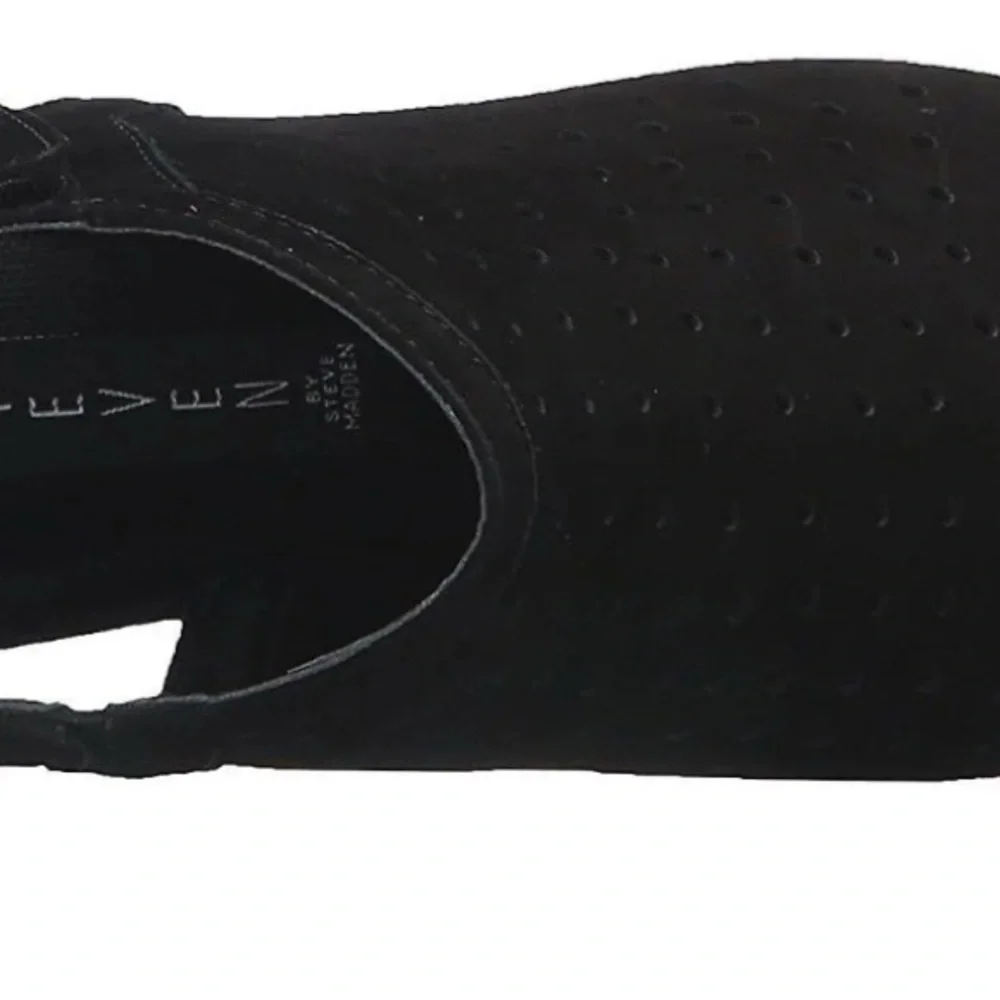 steven By Steve Madden Phoebiey Womens Size 7.5 Black Heeled Sandals New NIB - Picture 3 of 7